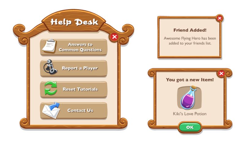Kung Fu Panda UI Elements