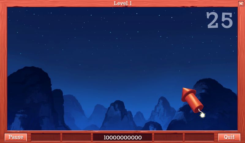 Kung Fu Panda Fireworks Game