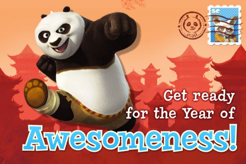 Kung Fu Panda Postcards