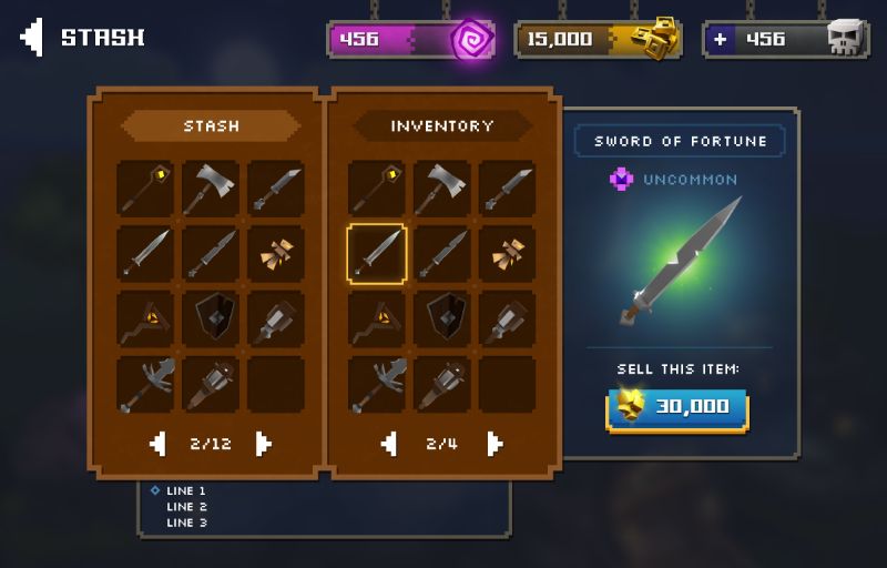 Legacy Quest UI Screens