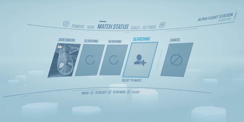 Marvel Powers United Screens