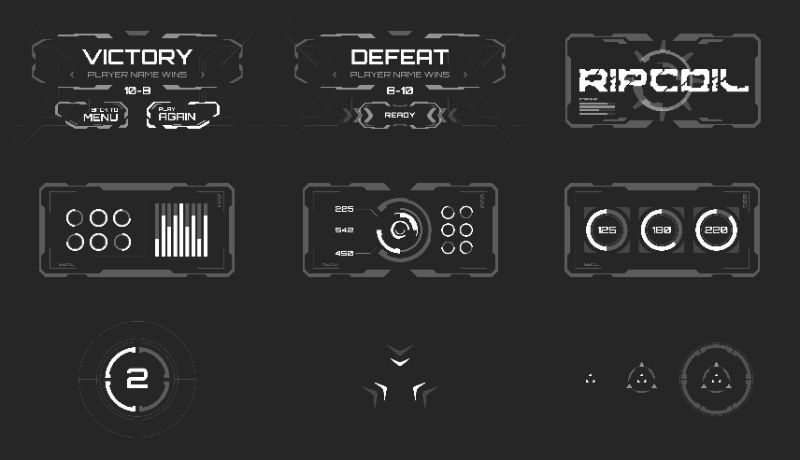 Ripcoil Menu Graphics