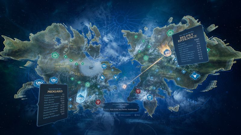 Asgard's Wrath Menus