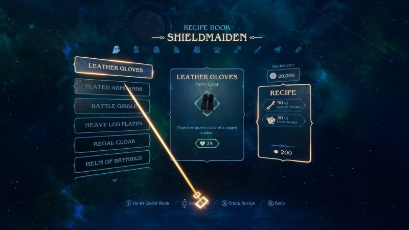 Asgard's Wrath Additional Menus