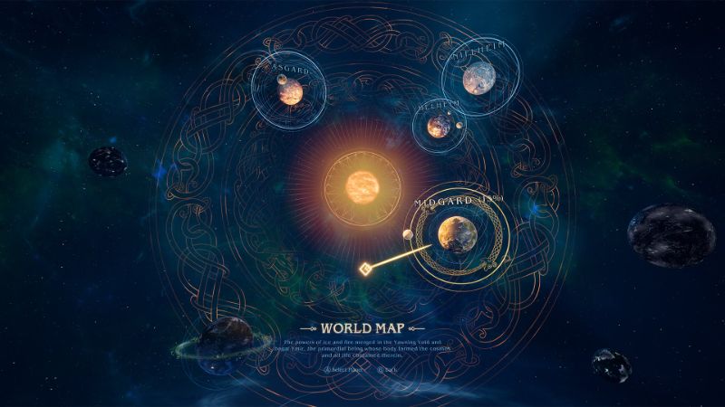 Asgard's Wrath Menus